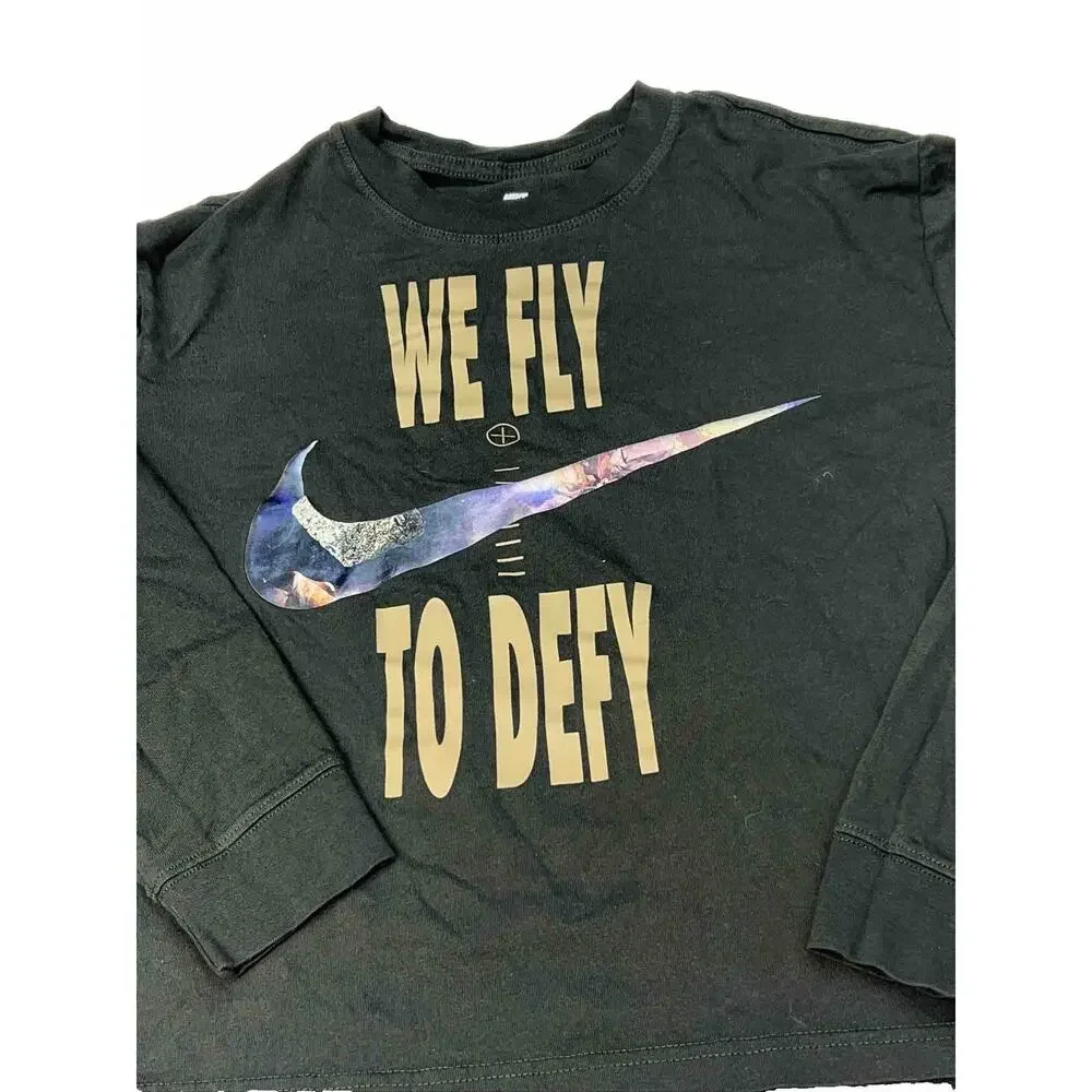 Nike Dri-FIT Swoosh Fly Boxy Sweatshirt Women's DX0726-355 Size XS